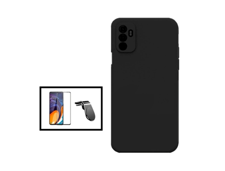 Kit De Película De Vidrio Templado De Cubierta Completa 5D Soporte Magnético De Silicona Líquida L Coche De Conducción Segura Para OPPO A11S - Negr...