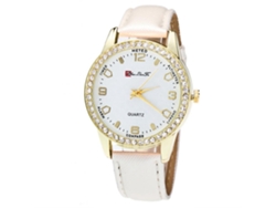 Reloj casual de cuarzo para mujer Zhoulianfa con correa de cuero vaquero, estampado floral, negro.
