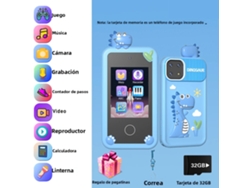 Móvil de cuna de unicornio (azul) con 20 historias y 10 juegos para smartphone