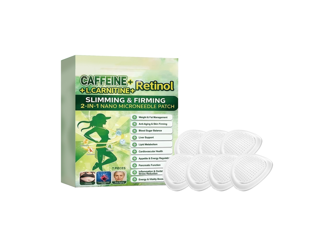 Parche de microagujas para adelgazar y moldear el cuerpo.