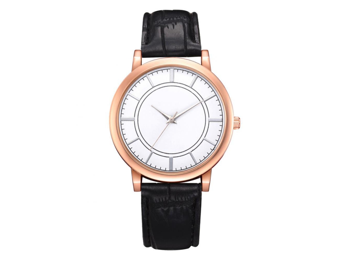 Reloj De Pulsera Zhoulian Fa, Diseño Atractivo, Calendario, Correa De Cuero Fd180