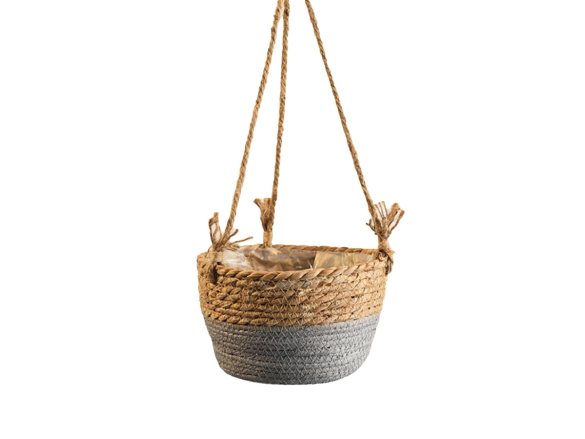 Cesta Rústica De Yute Tejido, Estilo Retro, Marrón, Decorativa, Multiusos, Para El Hogar, La Oficina Y Fiestas.