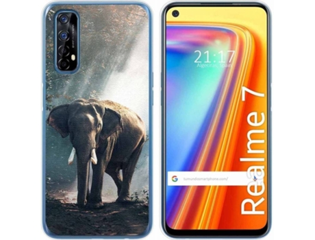 Carcasa Realme 7 TUMUNDOSMARTPHONE Elefante Multicolor