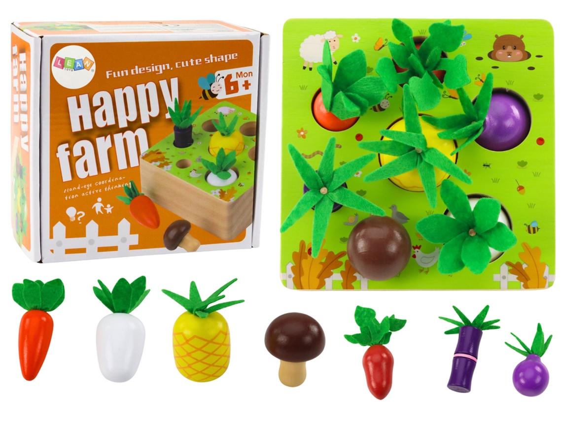 Juego de memoria de frutas y verduras de madera B.active