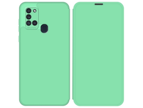 Carcasa Samsung Galaxy A21s TUMUNDOSMARTPHONE Silicona Líquida Verde