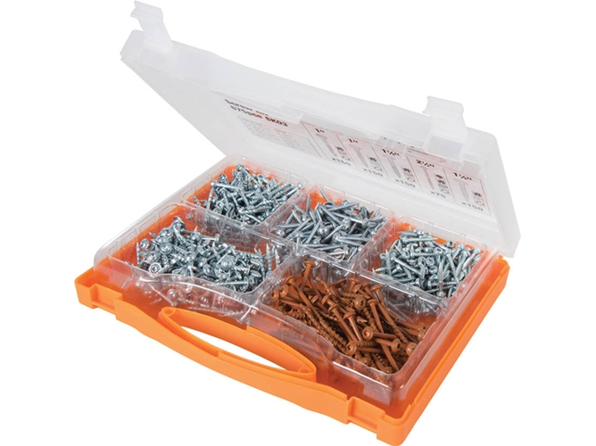 Conjunto de Tornillos para Agujeros Ocultos - 675 piezas TRITON 696117