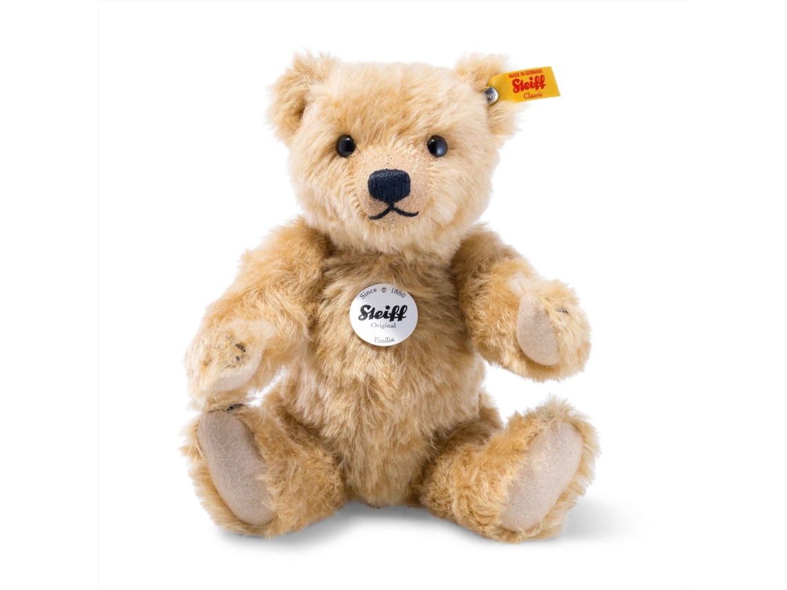 Osito de peluche Steiff Emilia de mohair, 26 cm, marrón rojizo