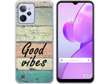 Carcasa para Realme C31 TUMUNDOSMARTPHONE Dibujos Madera 01 Multicolor