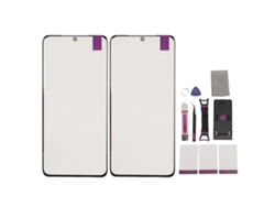 2 Protectores De Pantalla De Cristal Frontal Externo Para S21 Ultra Con Kit De Herramientas De Reparación