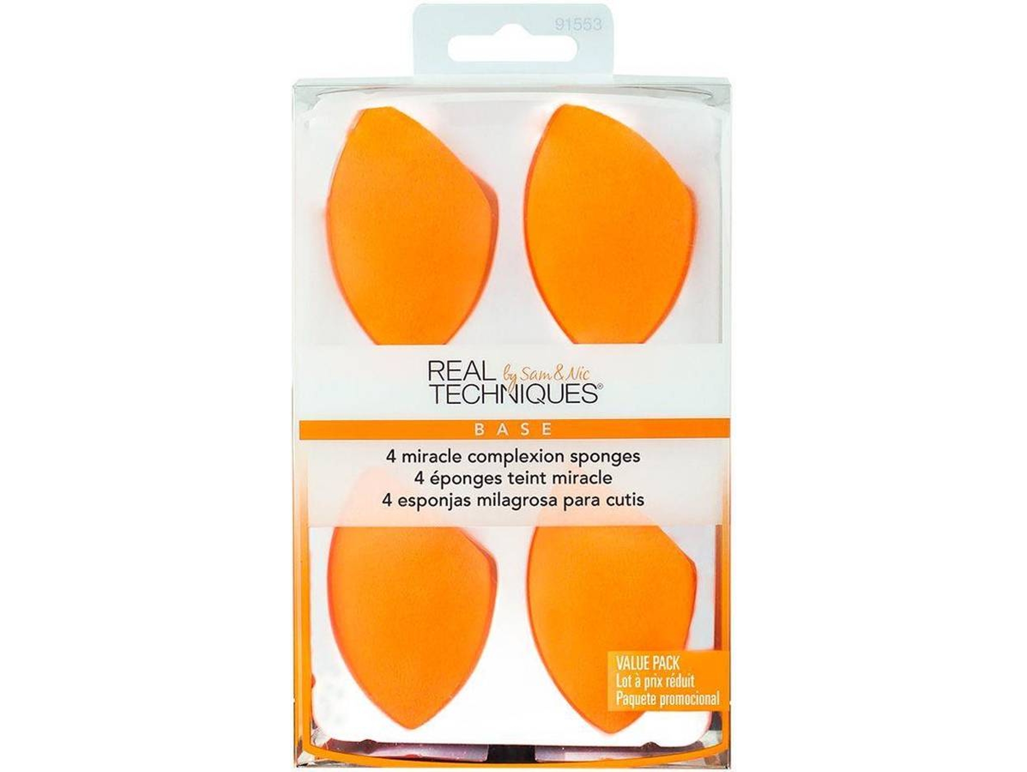 Esponjas de Maquillaje REAL TECHNIQUES Oferta 4 x Miracle Complexion Esponjas