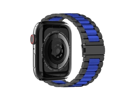 Correa Acero para Apple Watch Series 3 38mm Negro y Azul