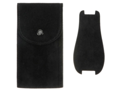 Bolsa para guardar relojes, pulseras y estuches de viaje, portátil, color negro