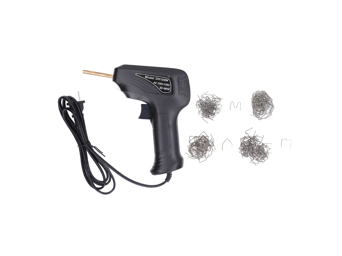 Pistola De Soldadura De Plástico Con Abrazadera Para Kit De Reparación De Parachoques, Enchufe Estadounidense, 100-120 V, Color Negro.
