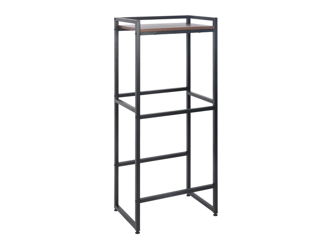 Relaxdays Estantería Para Cajas De Bebidas, 2 Cajas, 117x47x32 Cm, Repisa, Estilo Industrial, Marrón/negro