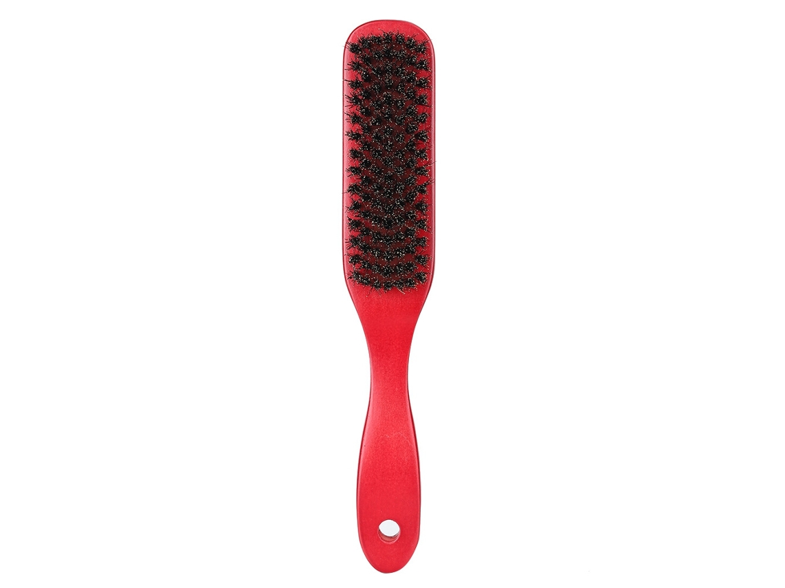 Kit De Cuidado Y Afeitado Para Barba Y Bigote Con Cepillo De Madera (rojo)