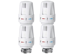 Válvula Termostática Para Radiador, 4 Piezas Cabeza Termostato Trv M30 X 1.5, Ajuste De Temperatura 5 Niveles