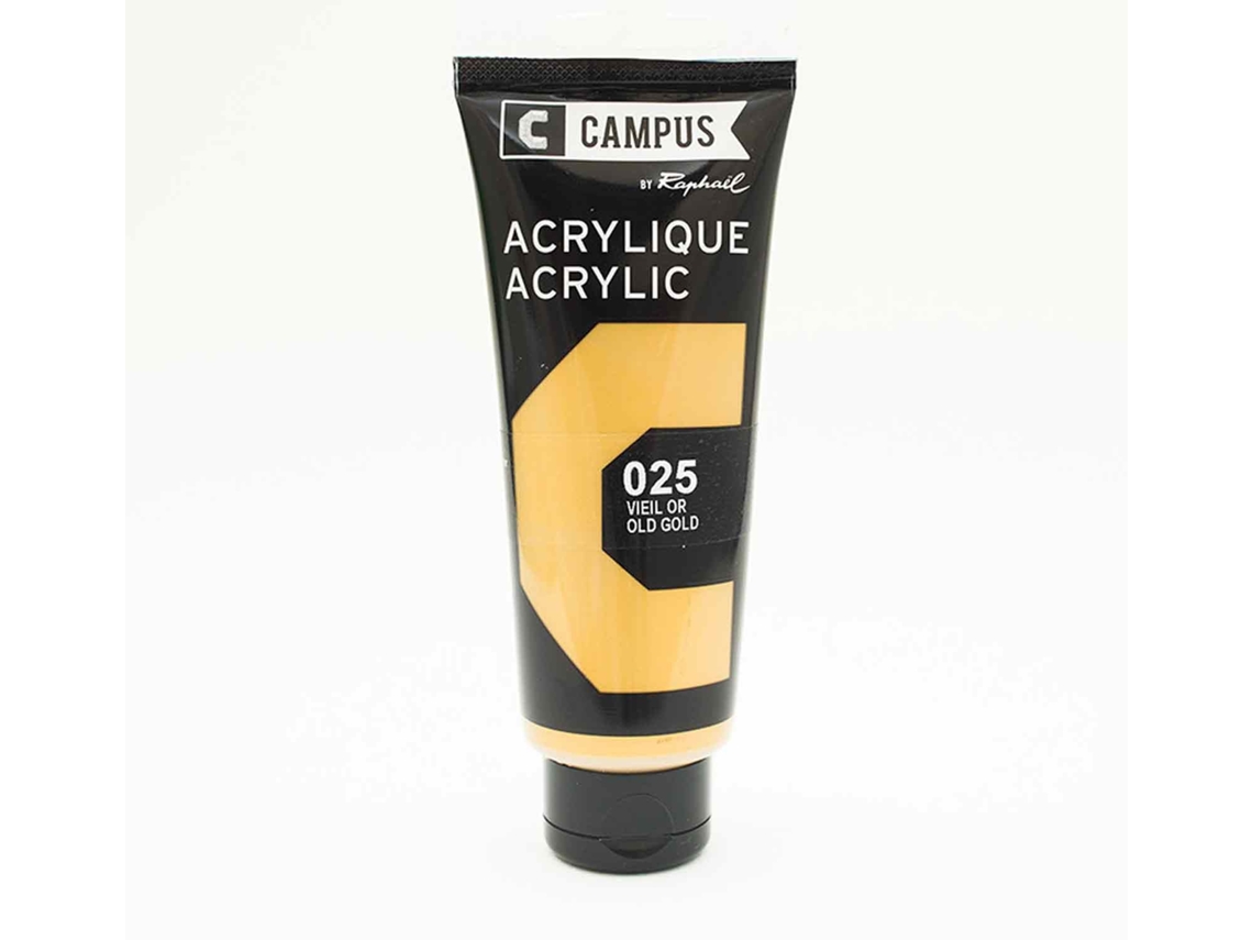 Tinta Acrílica CAMPUS (Oro Viejo N°025 - 100ml)