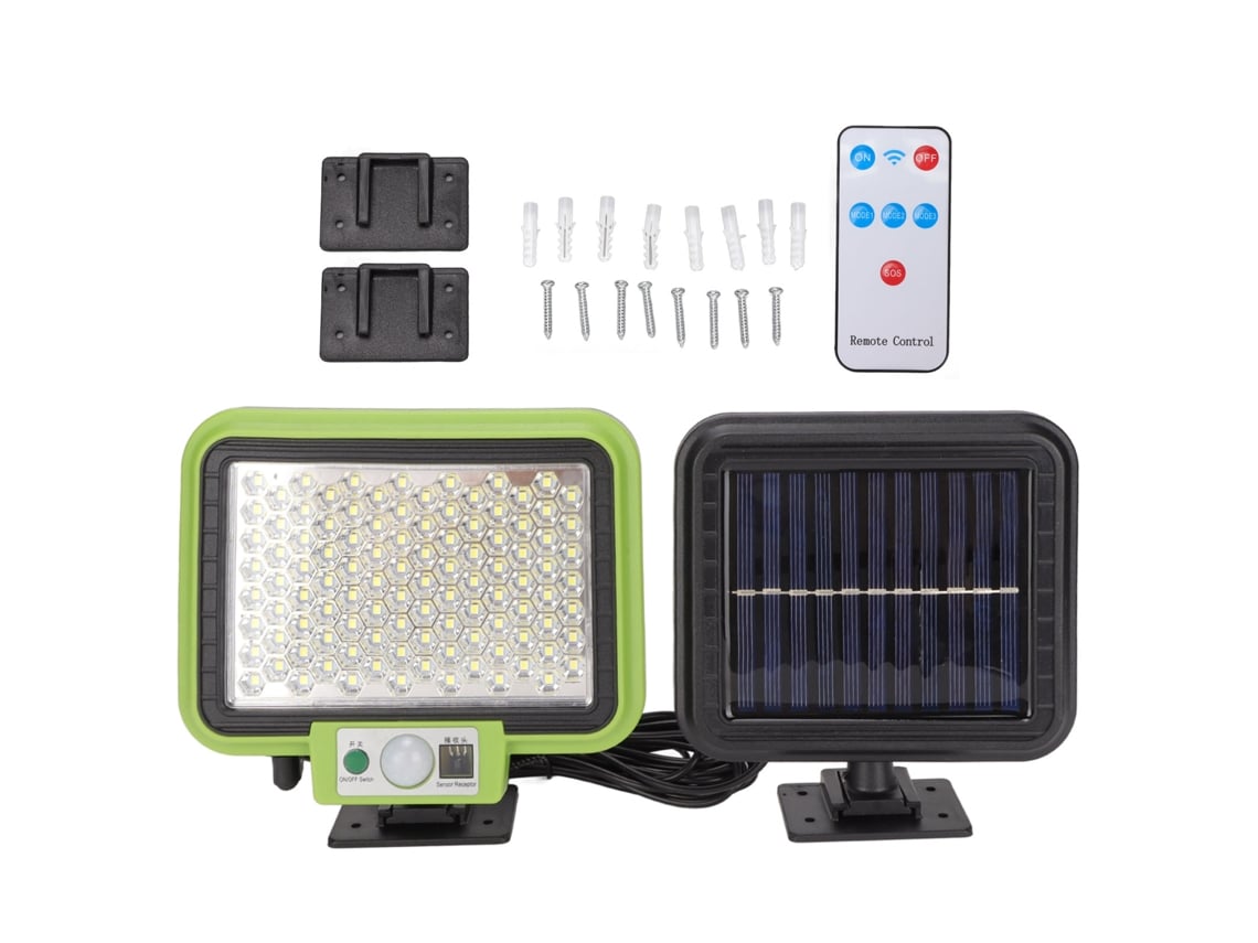 2026-luz Solar Separable Ip65 Impermeable Con Sensor De Movimiento 105leds Recargable Control Remoto Para Patios