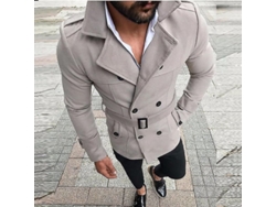 2026-chaqueta De Negocio Para Hombre Abrigo Trench Exterior De Algodón Mezclado