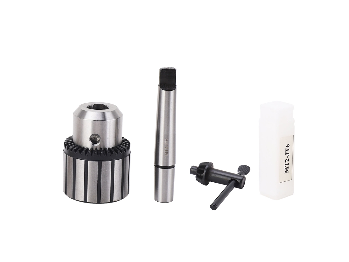 Portabrocas Con Aro Jt6 Y Cono Morse Mt2, Llave Y Accesorios Para Grifo.