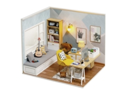Modelo 3D realista de un estudio soleado con luces LED (sin dimensiones)