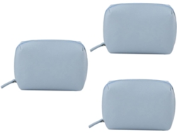 Neceser De Viaje De 3 Piezas De Piel Sintética Impermeable Para Cosméticos Y Productos Para El Cuidado De La Piel.