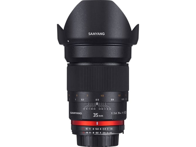 Objetivo SAMYANG 35mm F1.4 AS UMC, Samsung NX (Negro - Encaje: Samsung NX - Apertura: f/1.4 - f/22)