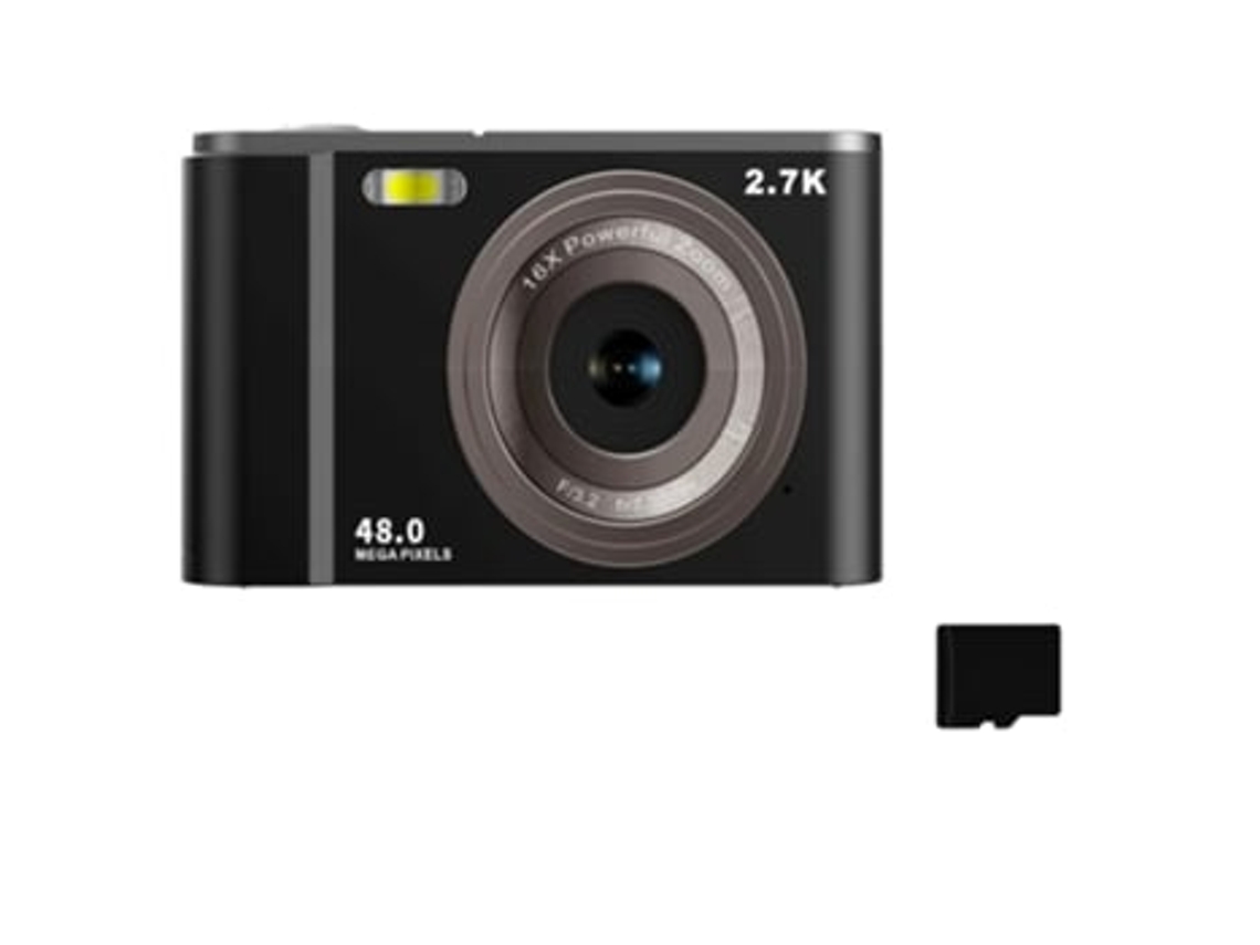 Cámara digital Inf 2.7k 48mp 1080p, zoom 16x, tarjeta de memoria de 32 GB Panoona