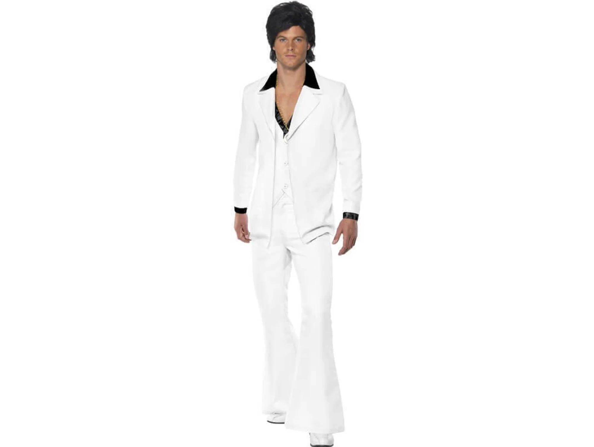 Disfraz de Hombre DISFRAZZES Fiebre De Los Años 70 Blanco (Talla: M)