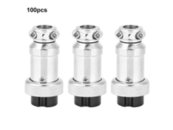 Conector Hembra Berm Para Antena, 3 Orificios, Acero Inoxidable, Ip54, Rosca De 16 Mm, Eléctrico.