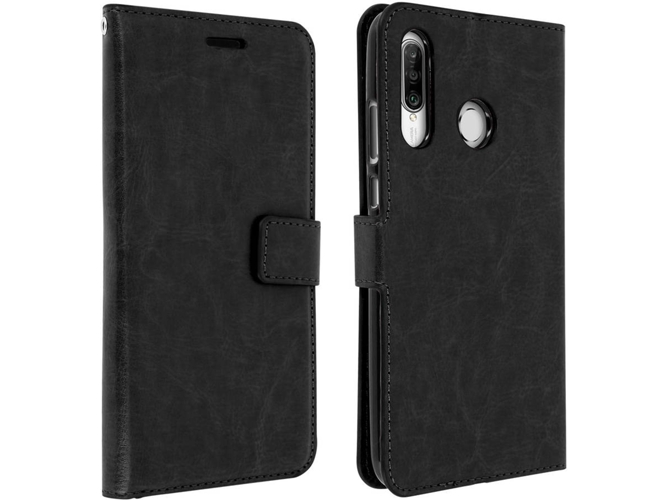 Funda Huawei P30 Lite AVIZAR Wallet Negro