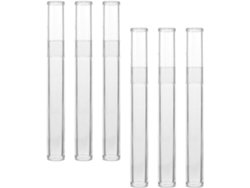 Boîte De Rangement Cylindrique Transparente En Plástico Pour 6 Pinces A Épiler Étui Protection