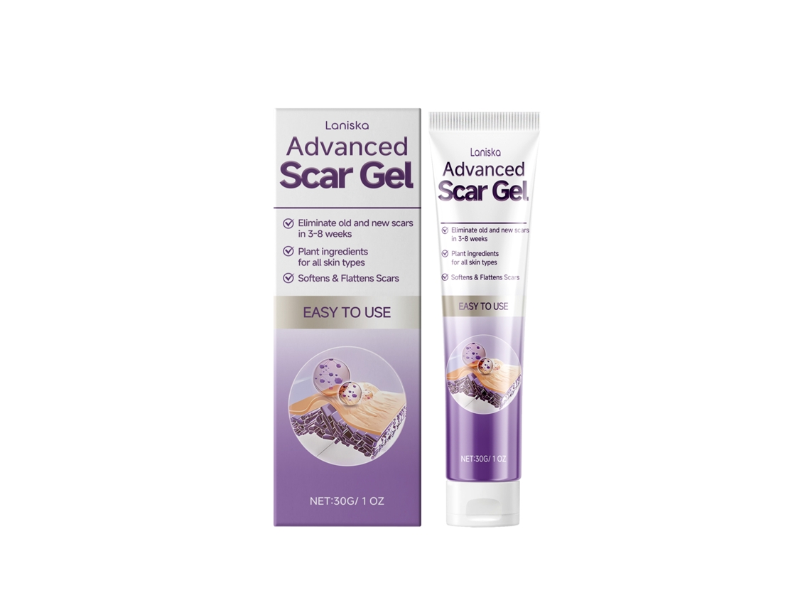 Gel blanqueador eficaz para eliminar cicatrices y manchas.