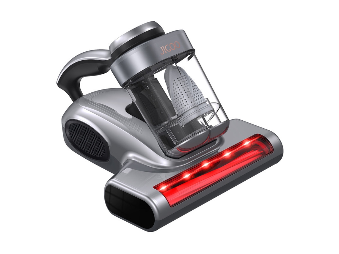 Aspiradora inteligente antiácaros JIGOO J300 Pro para colchones, 550 W, 14 kPa, doble depósito, esterilización UV para sofás y camas.