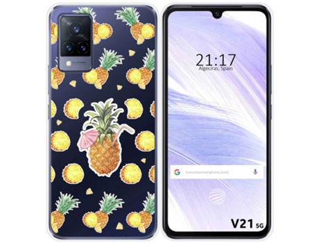 Carcasa Vivo V21 5G TUMUNDOSMARTPHONE Dibujos Transparente Multicolor