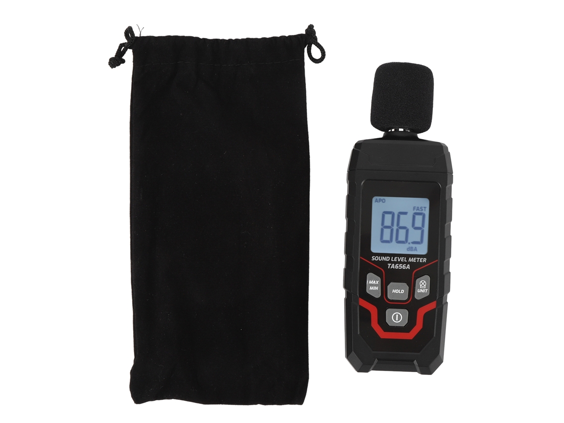 Medidor De Decibelios Digital Portátil De 30-130 Dba Con Pantalla Grande Y Precisión De ±1,5 Db.