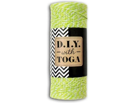 Cordel DIY Verde Y Blanco 100 M