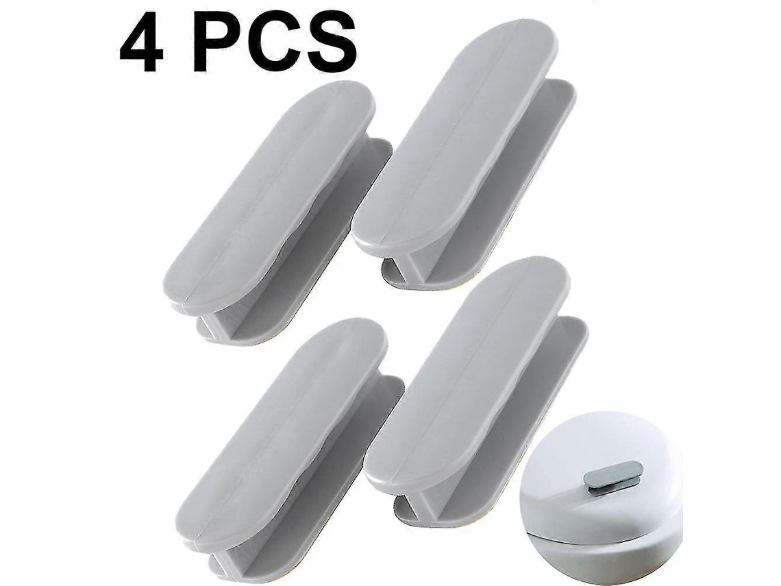 4 Piezas Mango Autoadhesivo Para Armarios Y Cajones Compatible Con Perillas De Cocina Instalación Sin Taladrar Gris