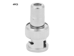 Adaptador De Conector Bnc Q9 Macho A Rca Av Hembra Para Cámara De Seguridad Cctv (4 Unidades)