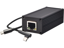 Adaptador Convertidor Poe A Usb-c De 25 W Con Salida Usb-c Y Ethernet Adaptativa (5 V/9 V/12 V/15 V/20 V)