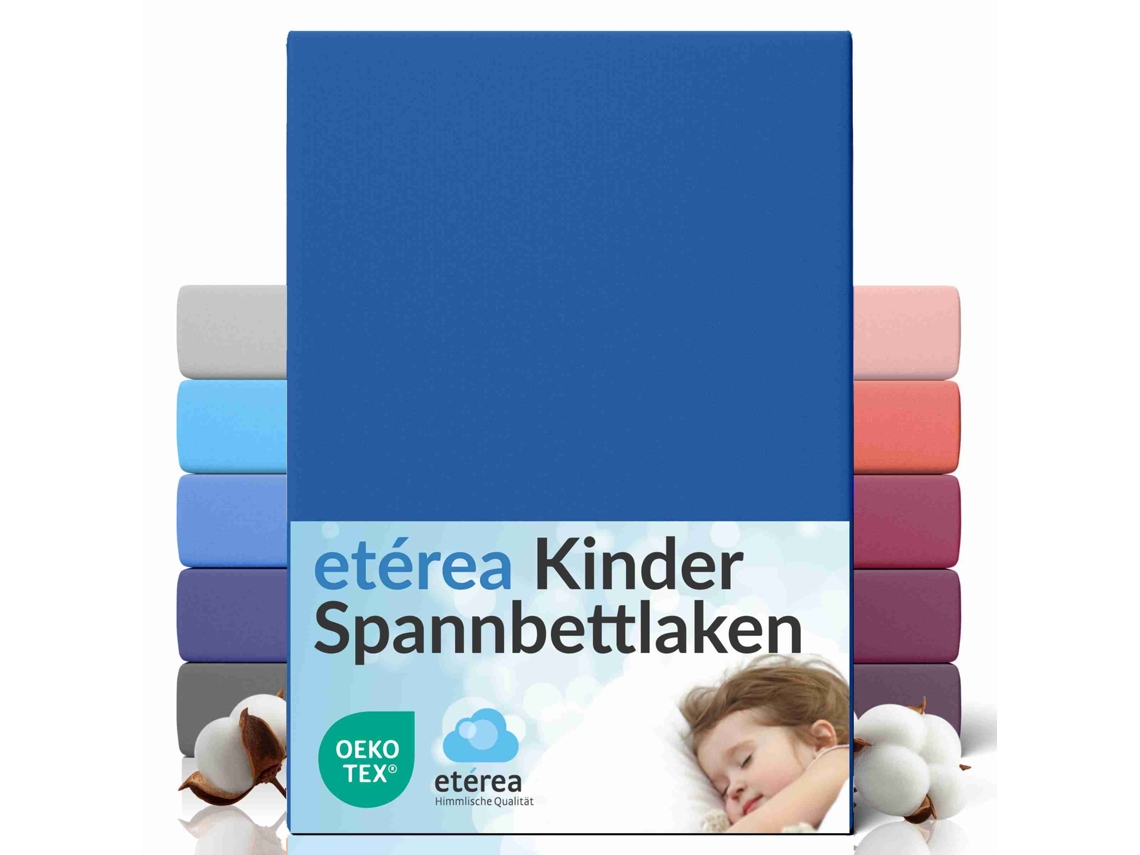Sábanas Ajustables Etérea Elástico Colchones Hasta 25 Cm 60x120 - 70x140 Cm Azul