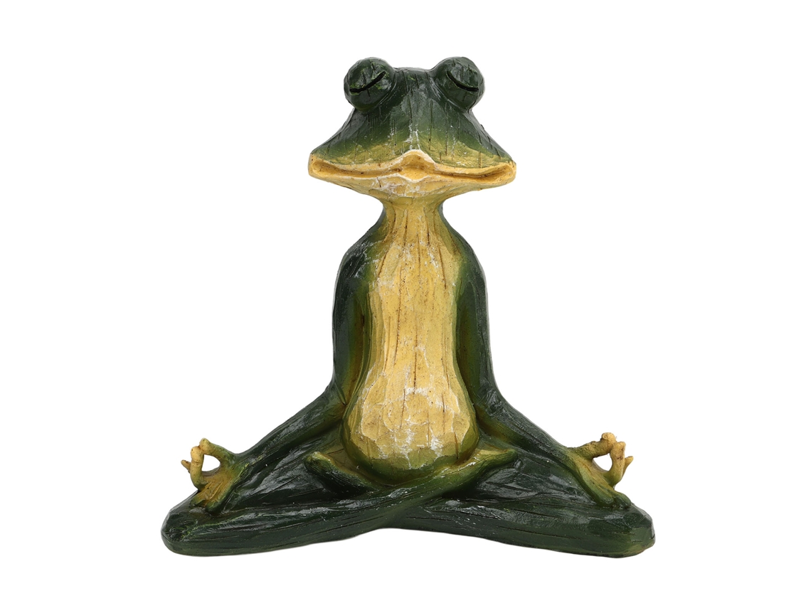 Estatua De Rana Para Decoración De Jardín Al Aire Libre, Escultura En Miniatura Para Meditación Y Yoga.