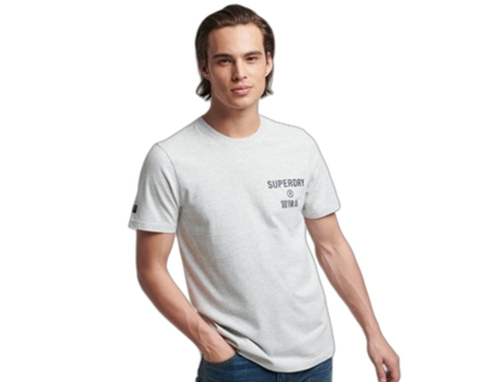 Camiseta para Hombre SUPERDRY (XXL - Gris)
