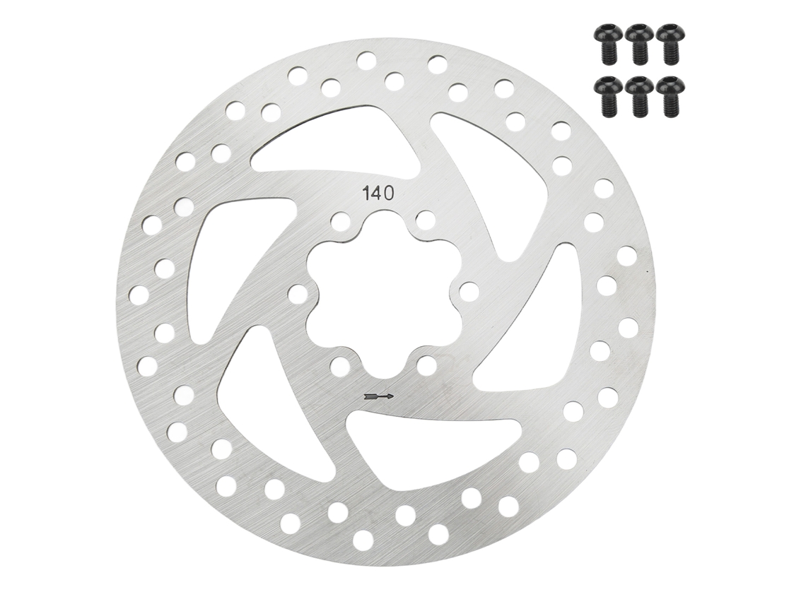 Disco De Freno De Acero Inoxidable De 140 Mm Para Patinete Eléctrico Con 6 Tornillos - Accesorio De Modificación
