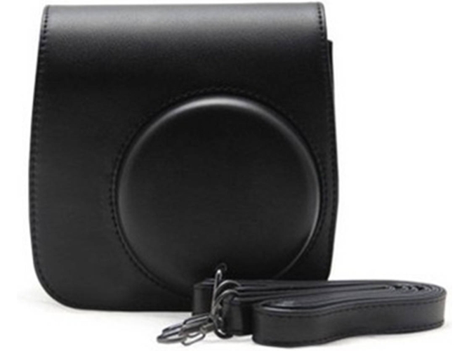Estuche WJS Piel Fujifilm Instax Mini 8/Mini 8+/Mini 9 Instant Camera (Negro)