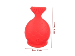 2 Paquetes De Silicona En Forma De Pez Aumento Labial Aumento Labial De Silicona Rojo Yizhood