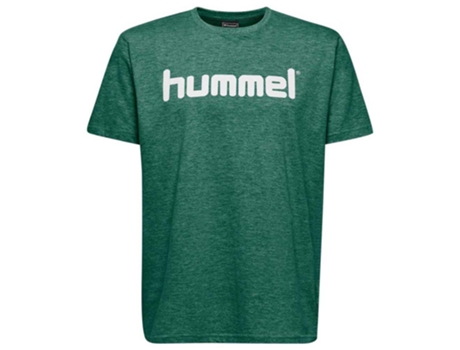 Camiseta de Hombre para Fútbol HUMMEL Go Logo Algodón Verde (10)