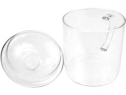 Vaso Térmico De Estilo Retro De 700 Ml De Vidrio Transparente Con Tapa Hermética, Resistente Al Calor.