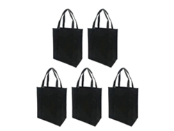 Bolsa de compras plegable de tela no tejida, reutilizable, para almacenamiento y uso general. GOKOCO (10 unidades)