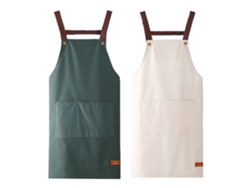 2 Unidades Delantal De Cocina, Resistente A Goteo Con 2 Bolsillos, Delantales De Cocina Para Mujer Y Hombre